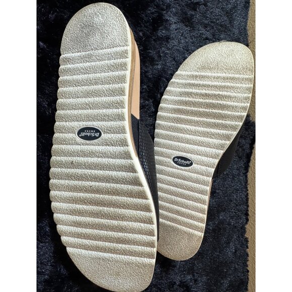 Dr. Scholls Womens Black Slide Sandals With Gold Buckle Accent Size 9M - Picture 5 of 7